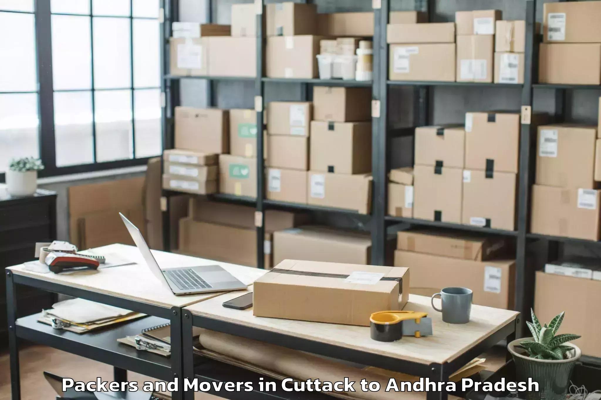 Top Cuttack to Tada Packers And Movers Available